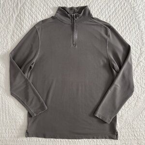 True Grit Dry Goods Mens 1/4 Zip Mock Neck Pullover Top M